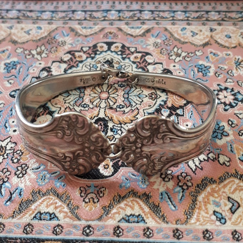 Bracelet - Antique/Vintage Spoon - Small - RARE - Lobster Clasp